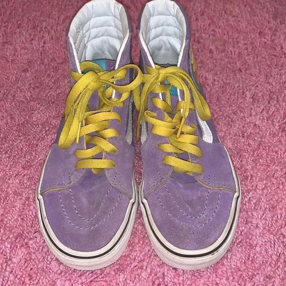 Lisa Simpson for President Vans Simpsons Purple Yellow Size 5.5 Youth - Picture 2 of 6